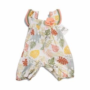 Cracker Barrel Safari Baby Pant Romper Size 3 Months